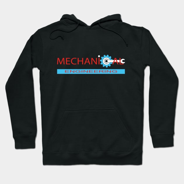 Mechanical engineering text mechanics logo Hoodie by PrisDesign99